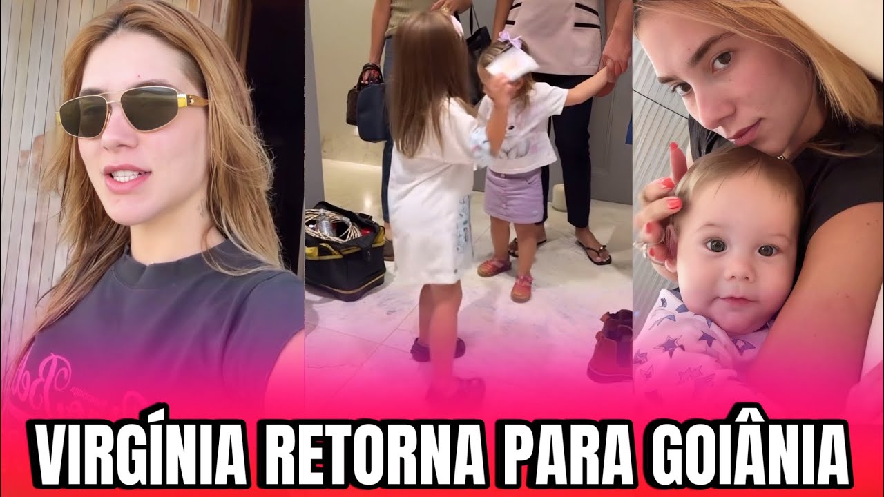 VIRGÍNIA RETORNA PARA GOIÂNIA APÓS VIAGEM INTERNACIONAL