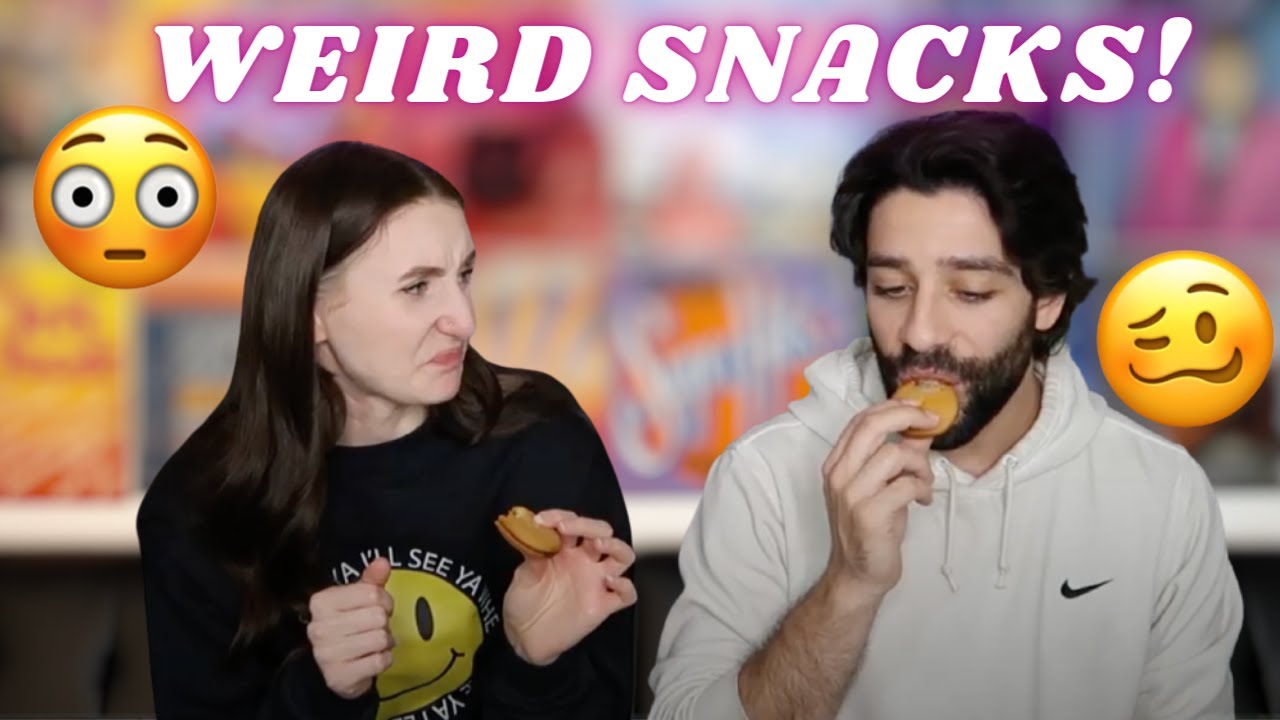 Taste Testing MORE WEIRD Snacks!! Ft Jarred Bronstein