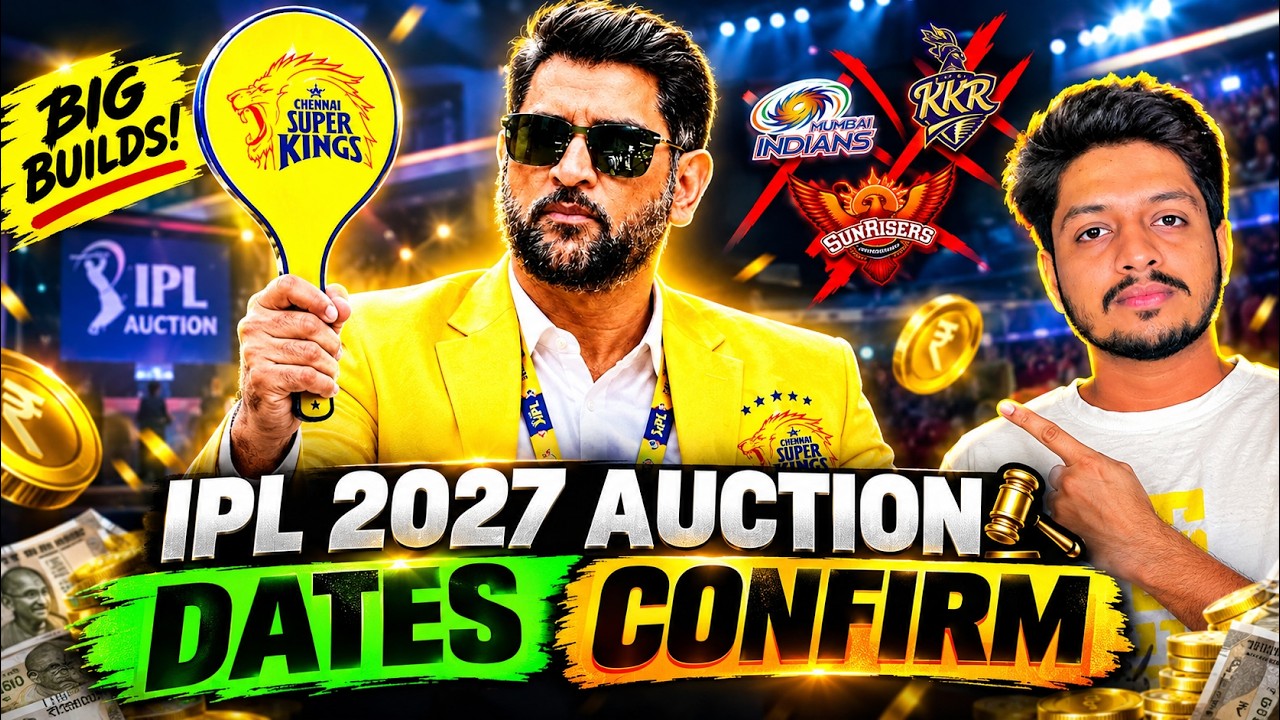 IPL 2027 - IPL Auction Date & Venue Confirmed | Cricket Fatafat | EP 1709 | MY Cricket Production