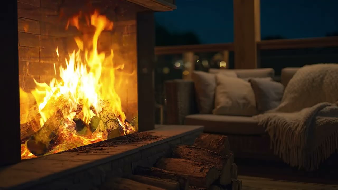 3 Hours Crackling Fireplace Sounds 🔥 Cozy Cabin for Deep Sleep