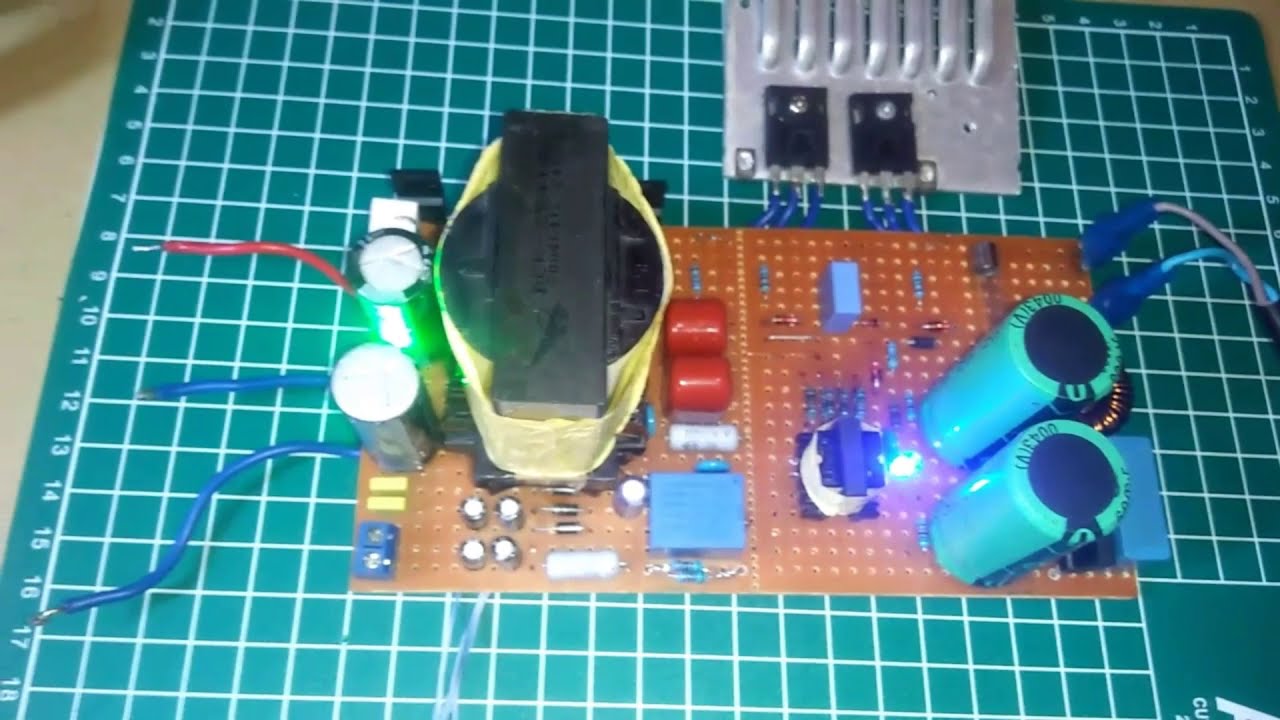 Test SMPS SOS HalfBridge Rakitan 1 KVA 50VCT 15A #smpshb