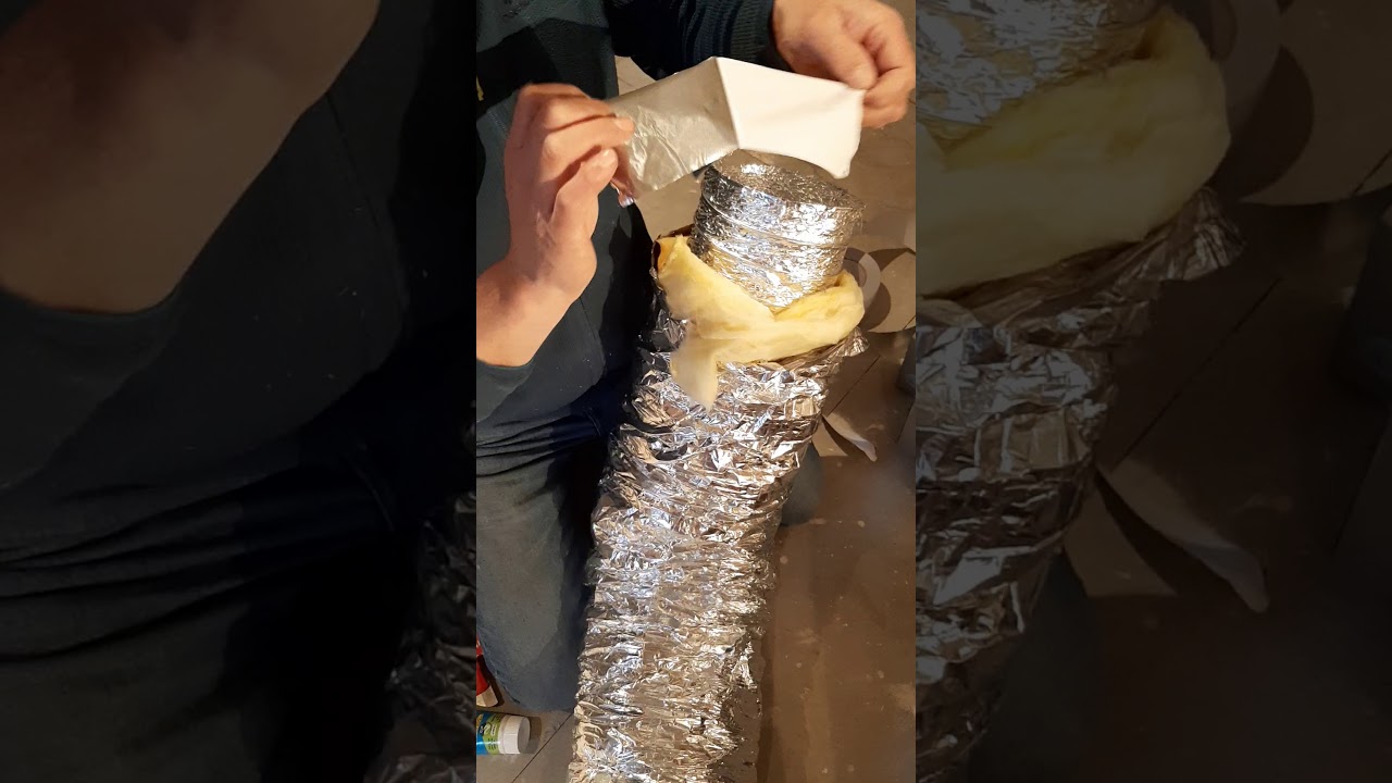 Préparation d'une gaine de ventilation