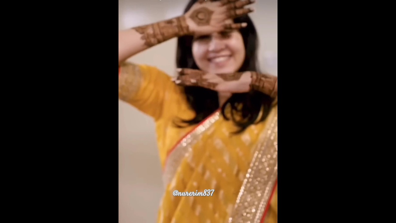 Munzereen Sahid #holud #shorts #munzereenshahid #mehendidesign #bridemaids #viral Ayman Sadiq