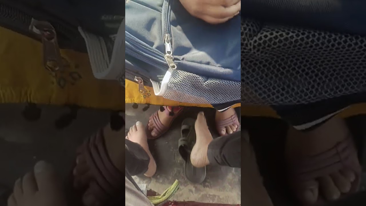 indian female face trampling on public