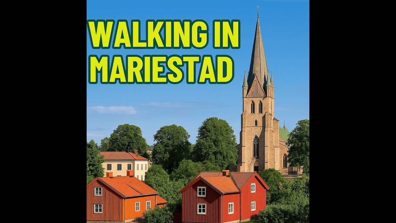 Relaxing Walk Through Mariestad Old TownSweden 4K