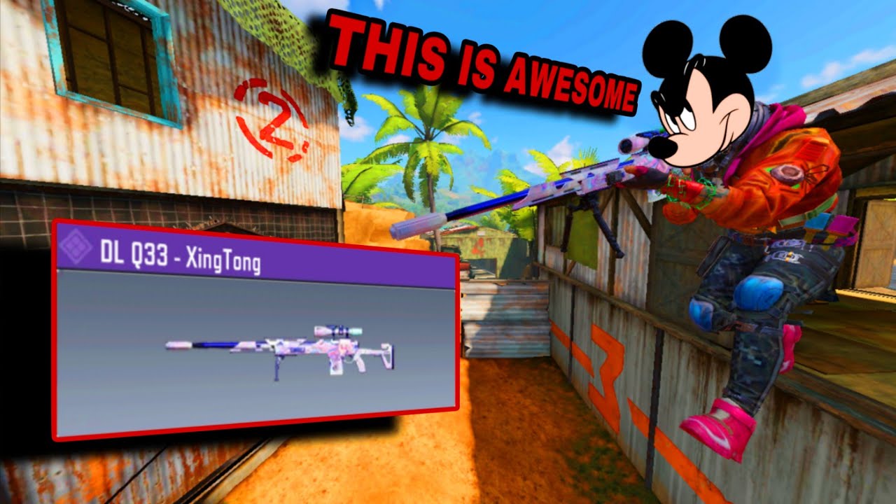 Using The CUTEST DL Q33 Skin In CODM (Mickey Mouse Voice)