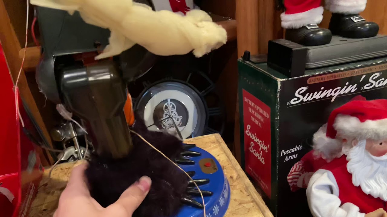 Knockoff snowflake spinning snowman with no skin (fully repaired)