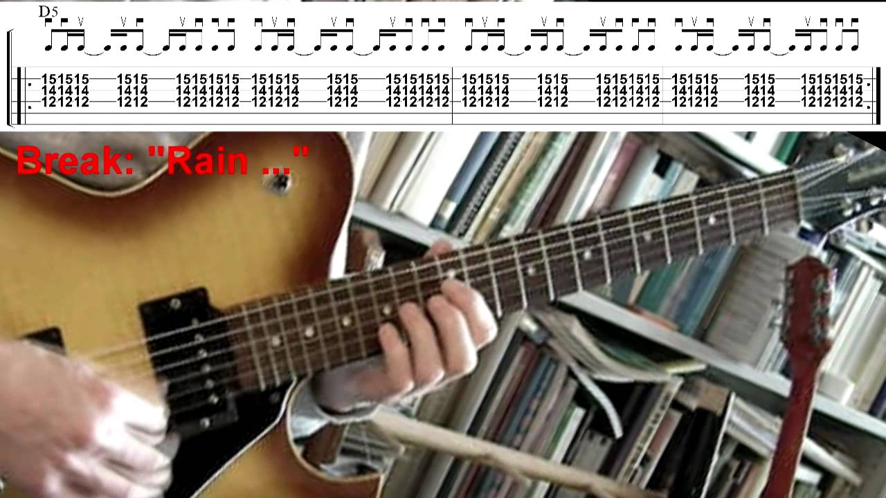 Rain - The Cult (Guitar lesson with tab)