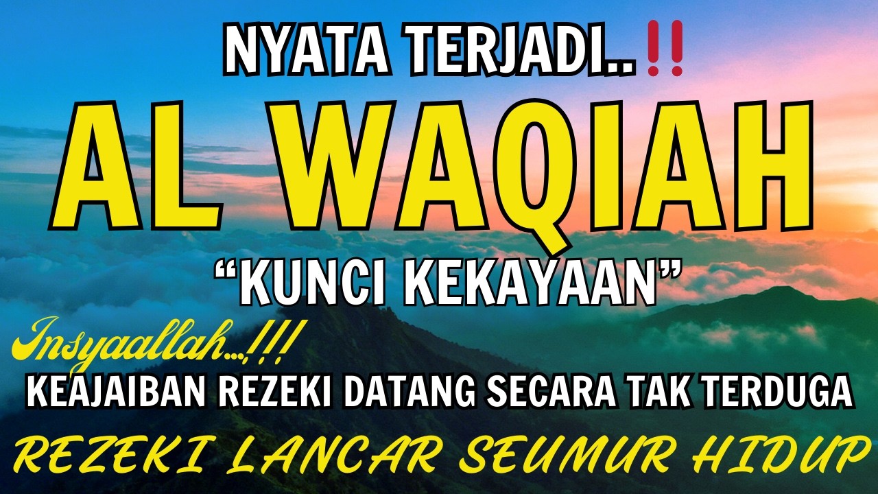 Baca Al WAQIAH 7x,DENGARKAN HUTANG LUNAS✅,LEBARAN REZEKI DATANG BERLIMPAH TAK TERKIRA,DOA PEMBUKA RE