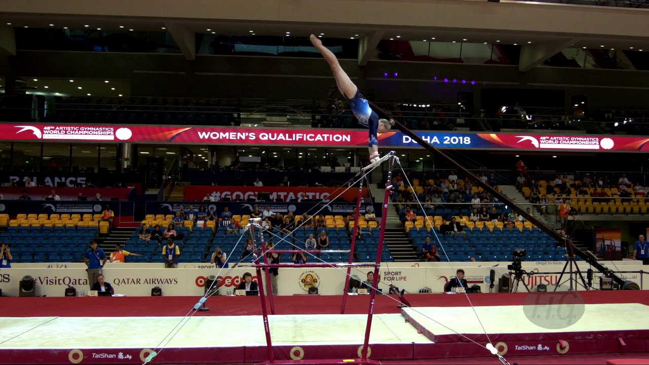 BOSSU Juliette (FRA) - 2018 Artistic Worlds, Doha (QAT) - Qualifications Uneven Bars