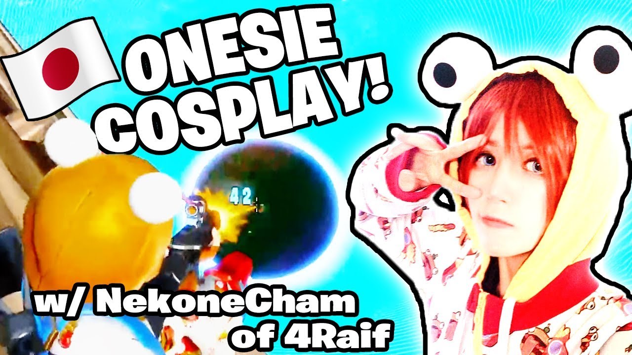[Fortnite] Japanese Girl's Cosplay & Funny Moments! w/ NekoneCham of 4RaiF