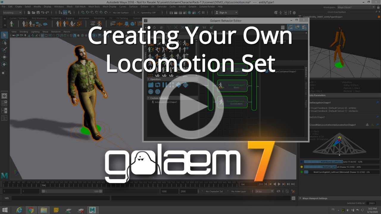 Golaem Live! Create Your Own Locomotion Set