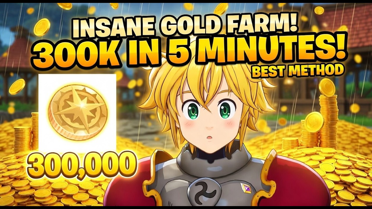 INSANE GOLD FARM! 300K in 5 MINUTES (BEST Method) | Seven Deadly Sins Origin