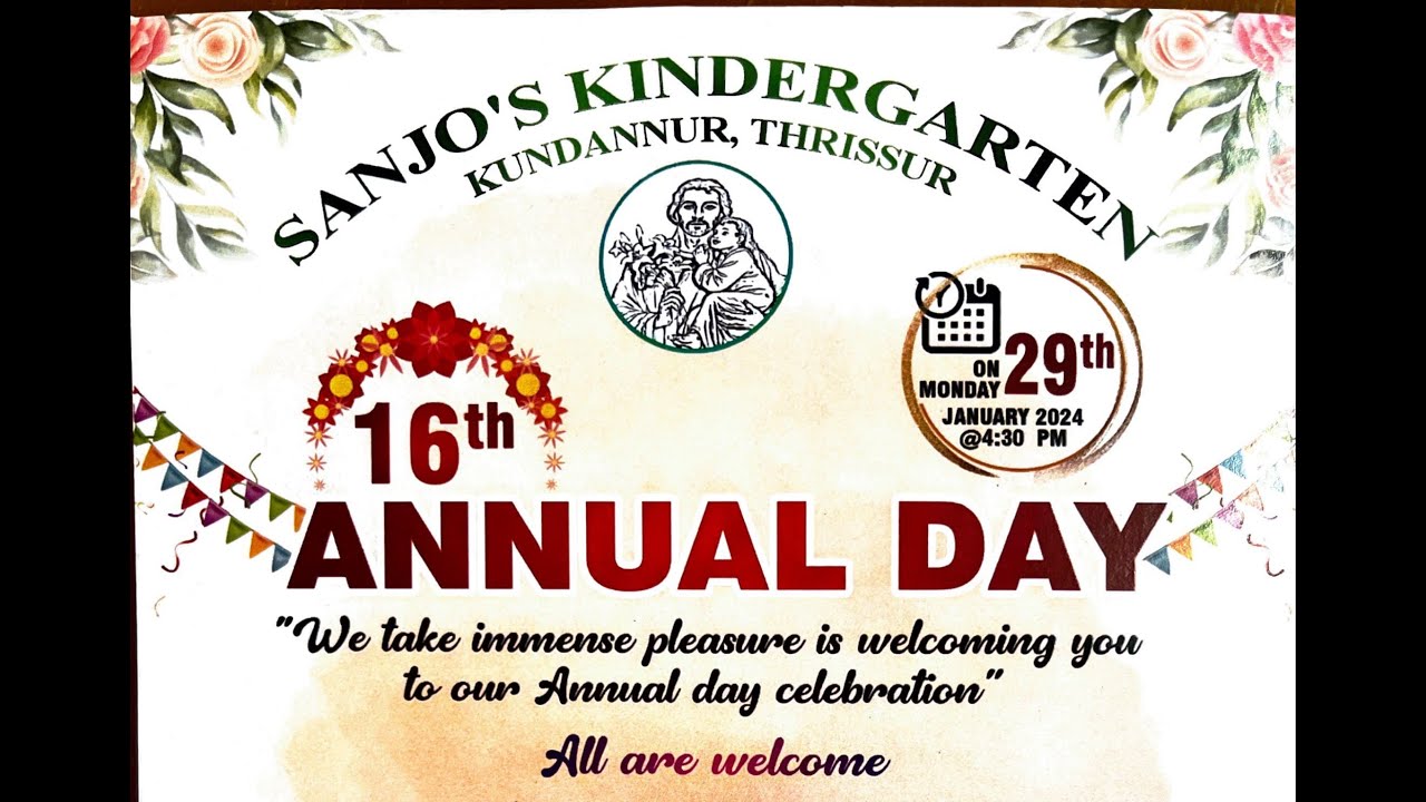 SANJO'S KINDERGARTEN KUNDANNUR 16th ANNUAL DAY 2023 - 24
