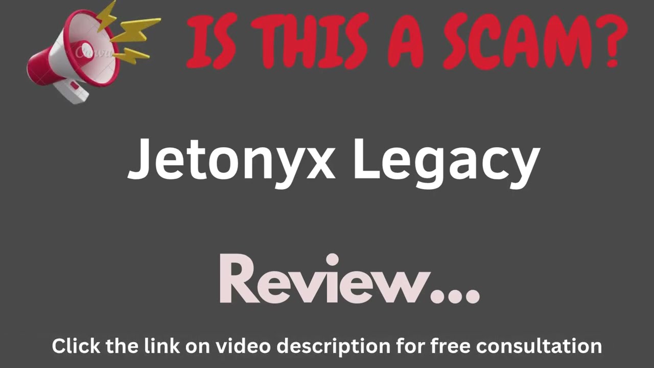 JetonyxLegacy.com Review: THIS IS A SCAM? (Jetonyx Legacy)