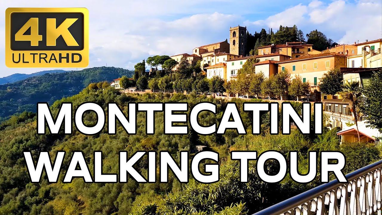 Montecatini Tuscany Walking Tour 4k