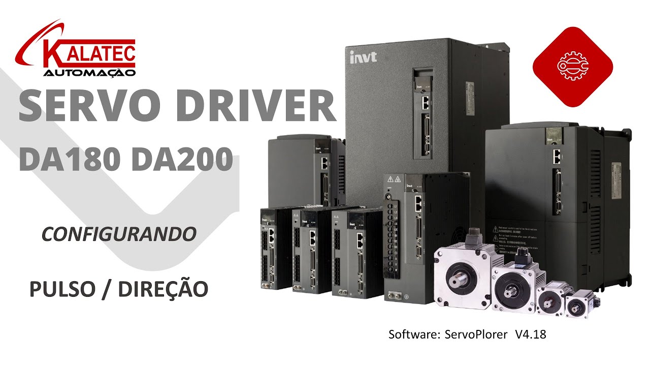 Servo Motor KALATEC -INVT:  Como configurar os sinais Pulso e Direção nos Drivers DA180 ou DA200