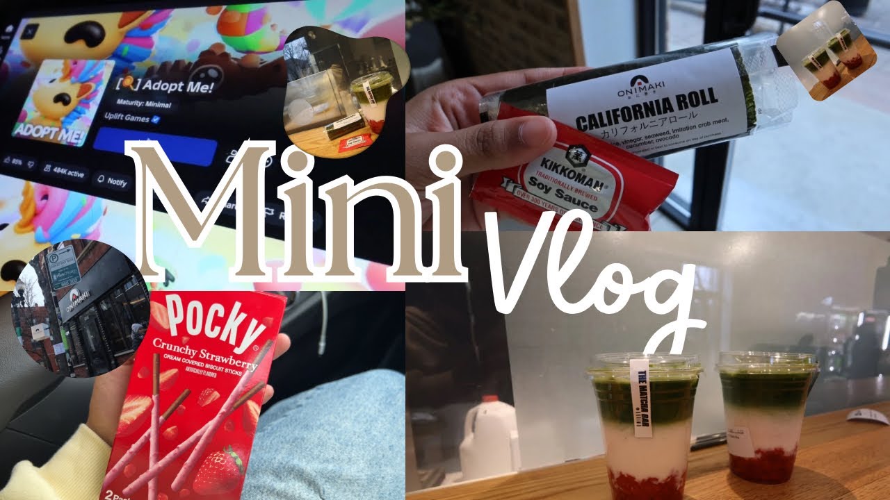 Mini vlog ୧ ‧₊˚ 🍵 ⋅ᰔᩚ | Matcha | sushi | more | 