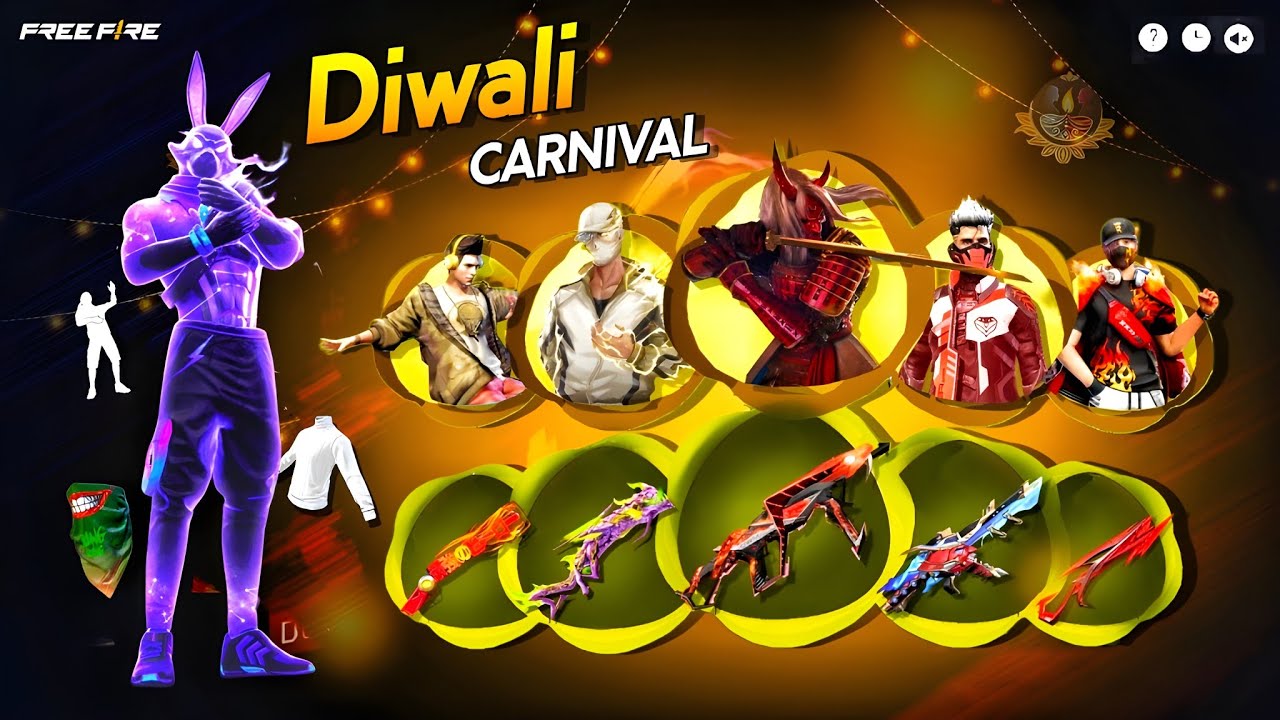 100% 💥 Diwali Carnival Event Free Fire 🥳🤯| free fire new event | ff new event | new event free fire 