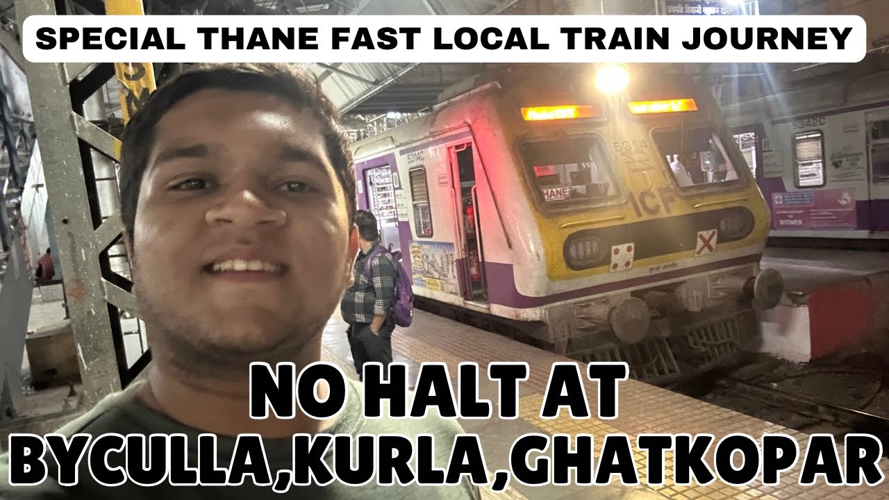 Mumbai CSMT-THANE Special Fast Local Train Full Journey 🚂😃