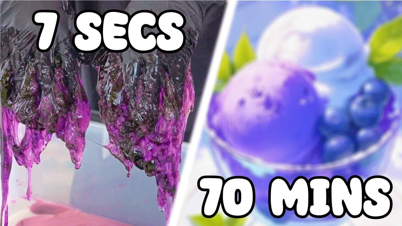 7 SECONDS vs 7 MINUTES vs 70 MINUTES SLIME CHALLENGE
