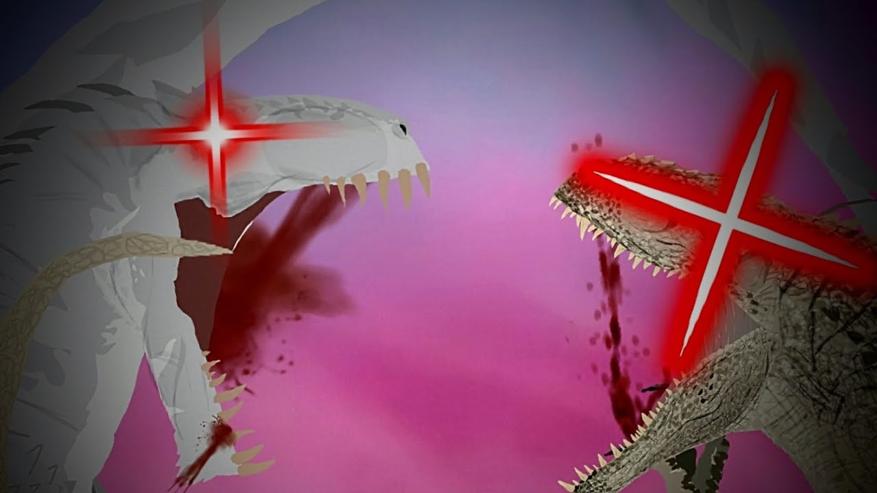 Dc2/animation|albino terror vs indominus rex 