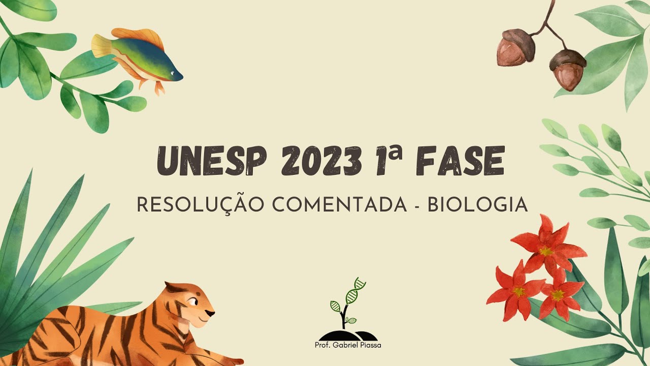 Resolução Unesp 2023 Biologia Primeira Fase (PROVA VERSÃO IMPRENSA)