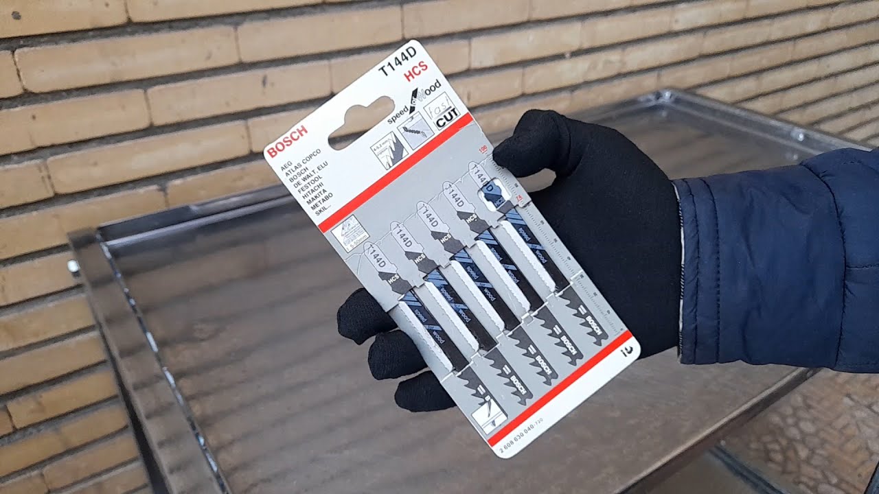 bosch T144D jigsaw blade product review and test with an old makita on plywood