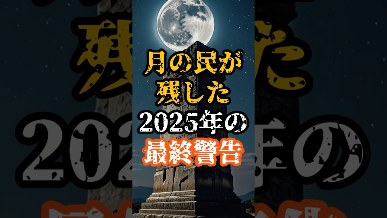 月の民が残した2025年の最終警告 【 都市伝説 予言 日本神話 2025年 関明夫 】