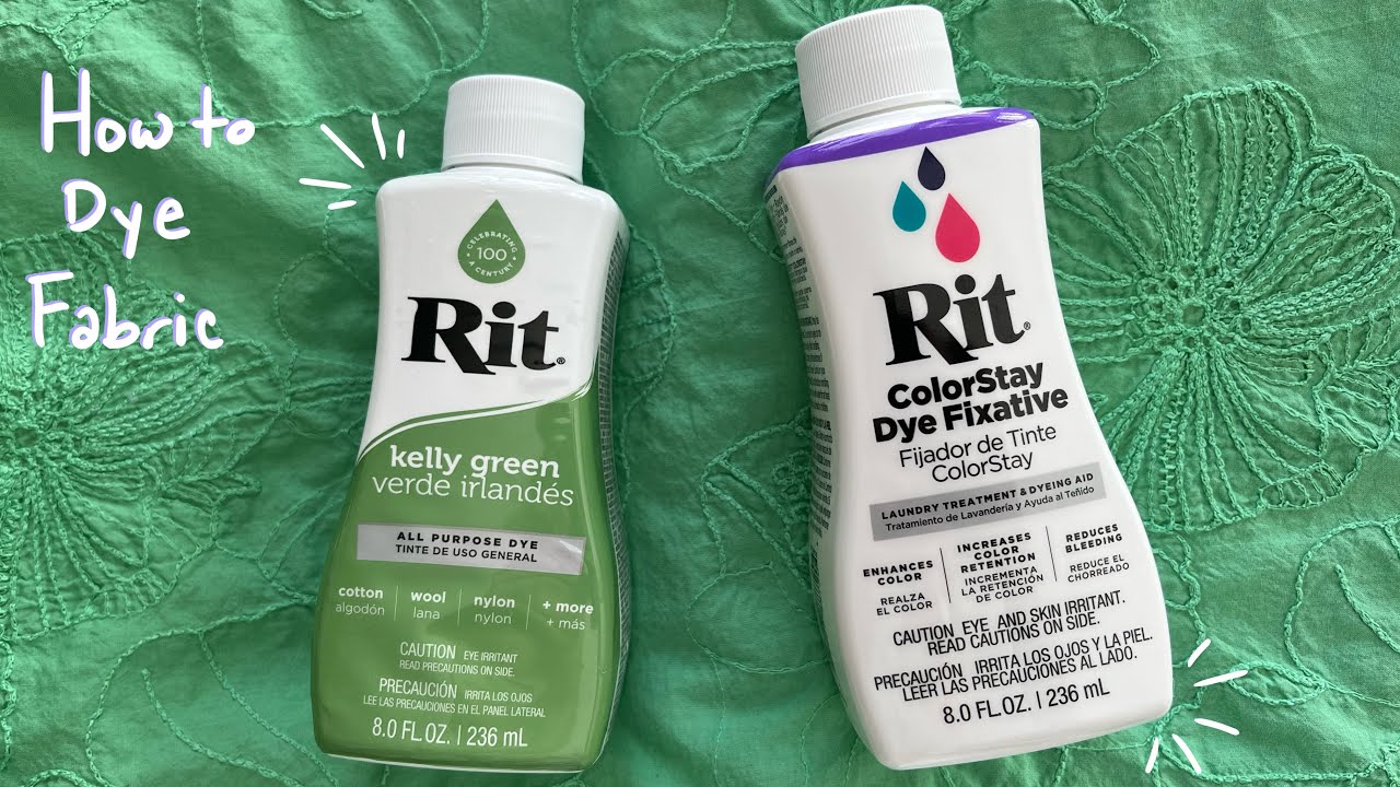 Dyeing Fabric with Rit Dye for the First Time Ever! [CC]
