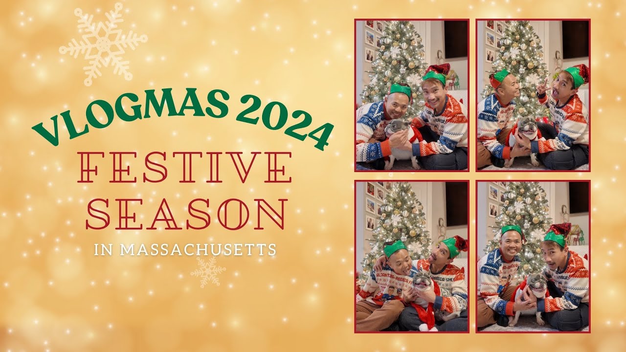 Holiday Season Ideas In Massachusetts: VLOGMAS 2024 with Joseph, Ryan and Primo!🎄❄️