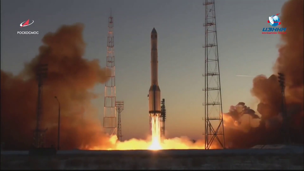 Launch of a Proton-M with the Elektro-L 3 Satellite