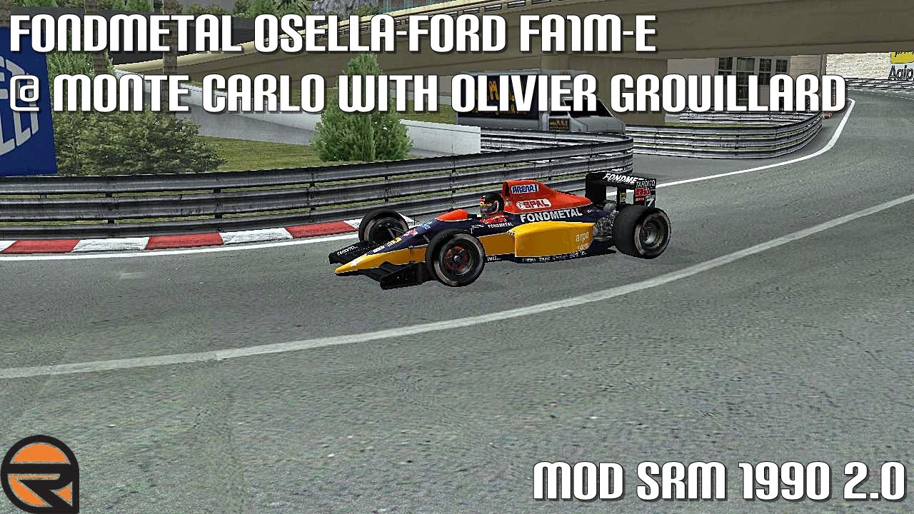 [rFactor] Fondmetal Osella-Ford FA1M-E @ Monte Carlo with Olivier Grouillard ► Mod SRM 1990 2.0