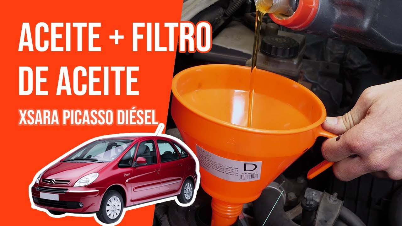 Cambio de aceite y de filtro de aceite XSARA PICASSO 2.0 HDI 🛢