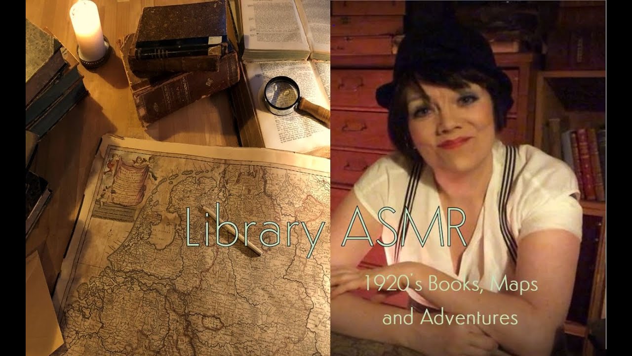 Library ASMR | 1920's Books, Maps and Adventures