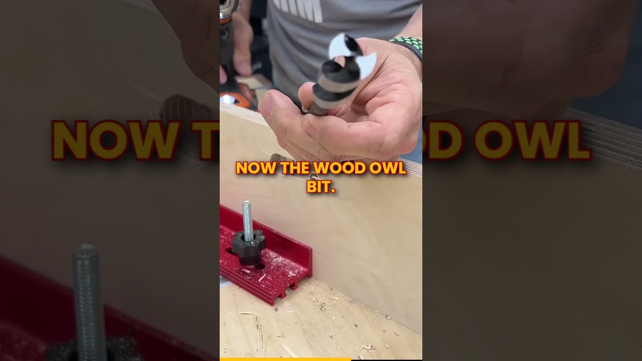 Mind-Blowing Drill Bit 🤯  #woodworkingtools