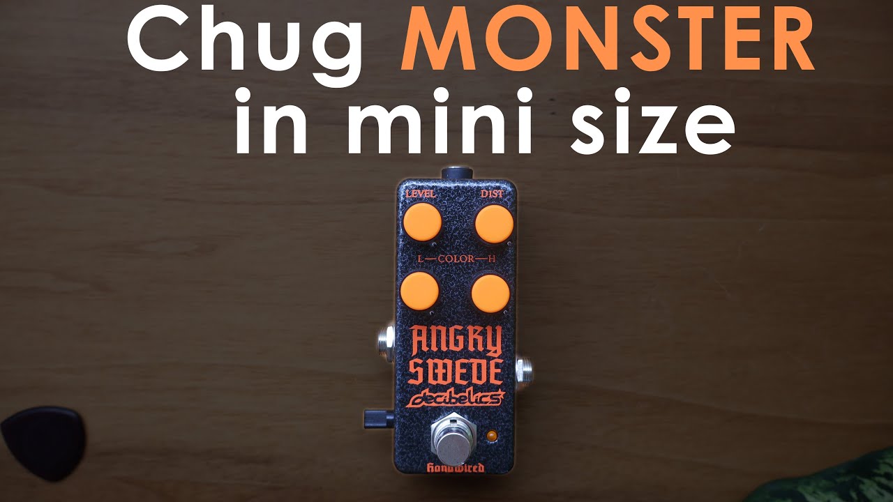 Monster Chainsaw Tones in Pedalboard-Friendly Footprint | Decibelics Angry Swede V2