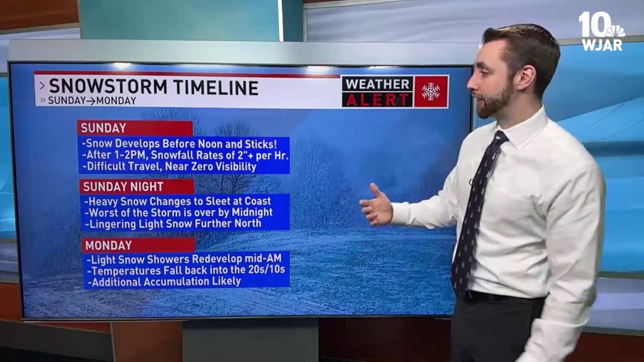 Snowstorm approaches Southern New England