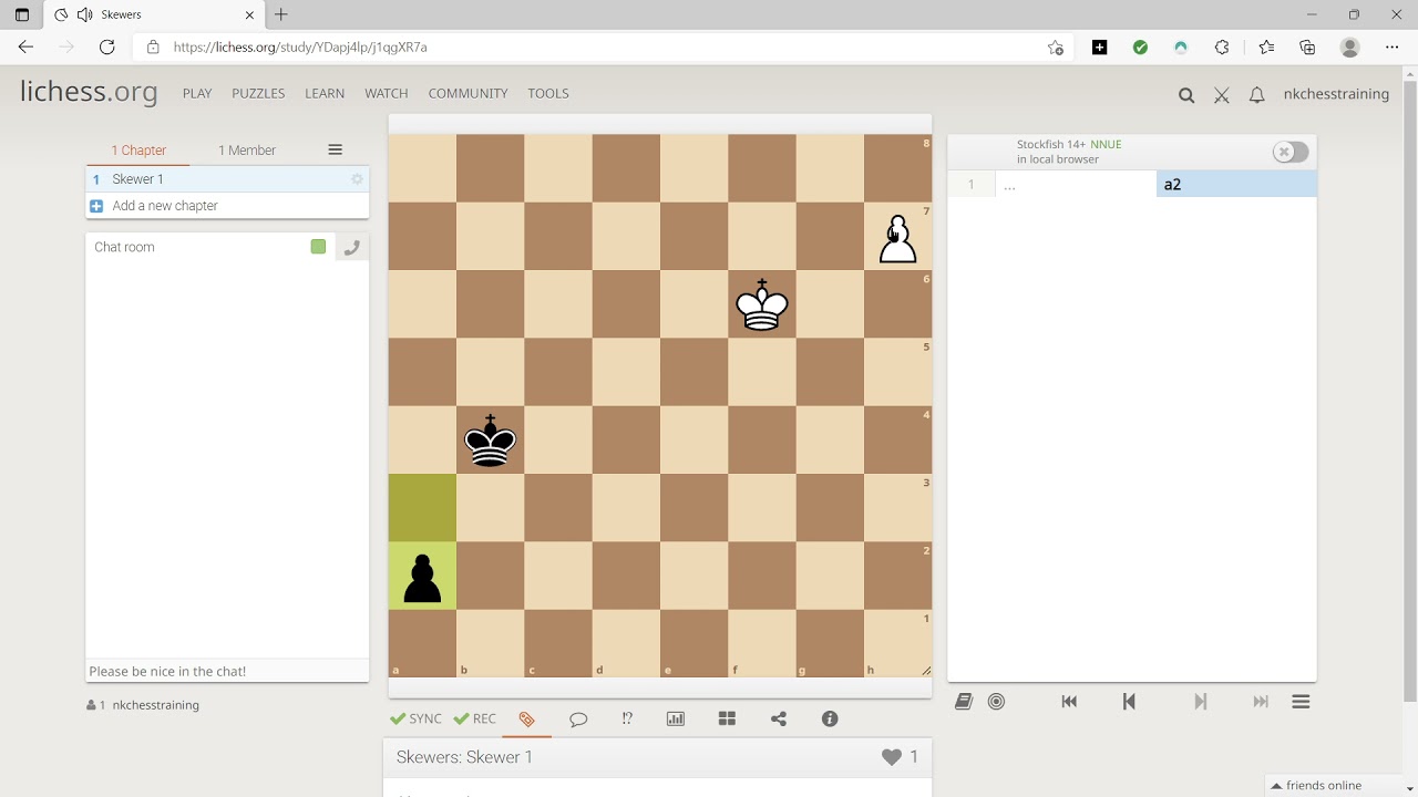 Creating Lichess Studies for Puzzle Homework