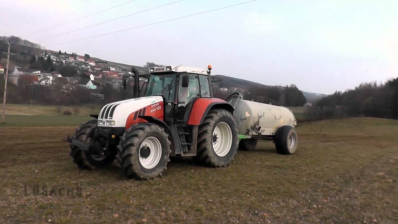 Steyr CVT 130 Güllefahren 2k16 [DJI,GoPro]