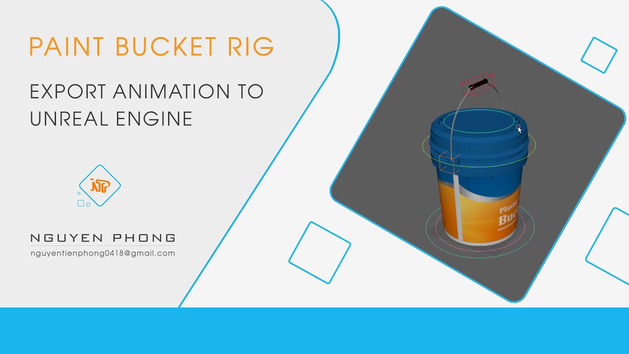 NTP_Rig || Export animation to Unreal Engine || Paint Bucket_Rig
