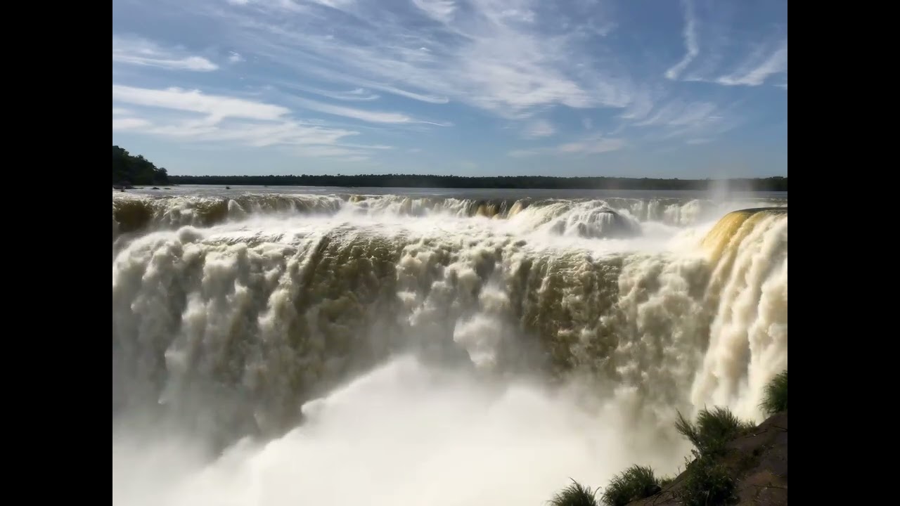 Huge Waterfall Ambience | Strong Flowing Water for Relaxation & Study