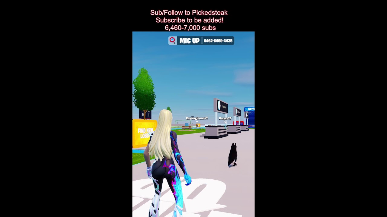 Just a girl playing Fortnite