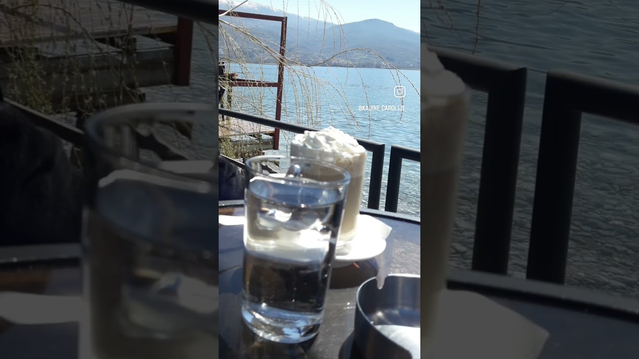 kafica i Ohridsko jezero ❤️