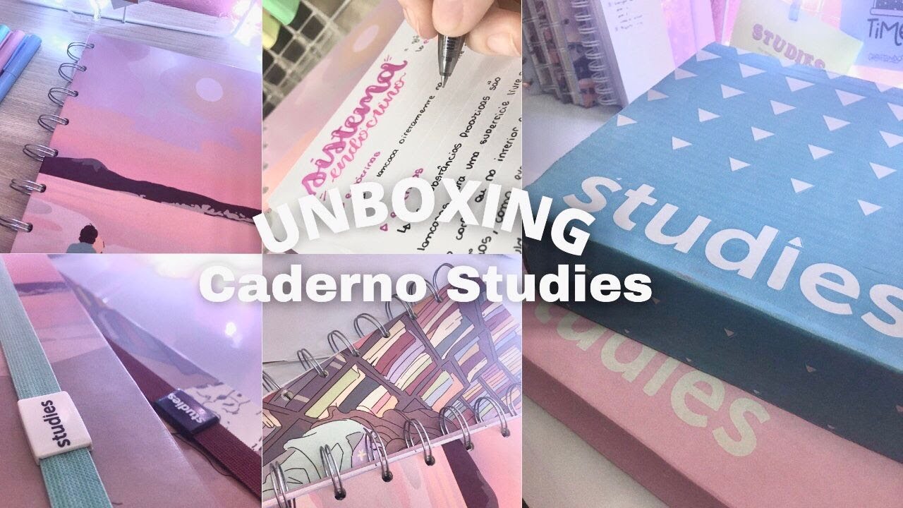 UNBOXING CADERNO STUDIES!!!! | MAIS UMA ESTUDANTE