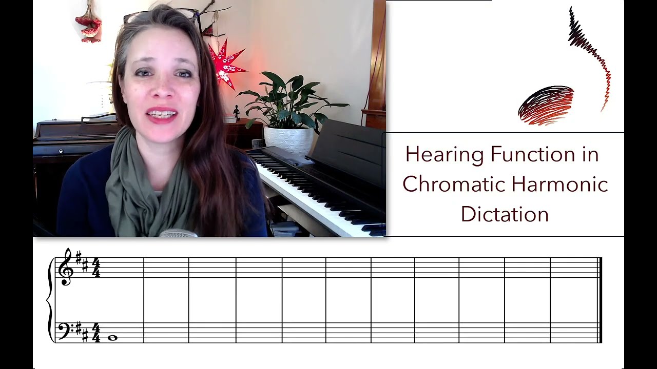 Advanced function in chromatic harmonic dictation