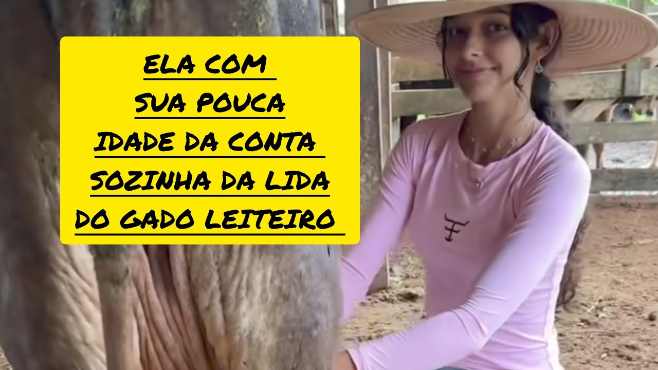 Ela vive sozinha entre as montanhas da Serra da canastra na lida do gado 