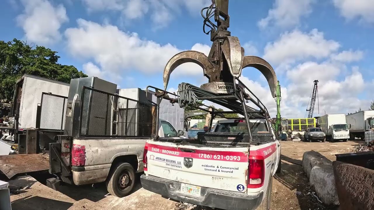 this is what a tough day at the scrap yard looks like