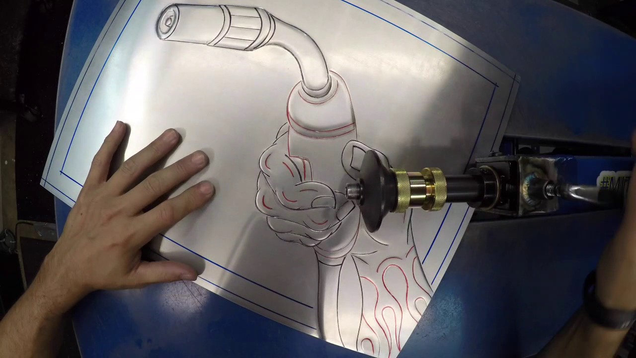 Beadrolling Mig Welding Hand Timelapse