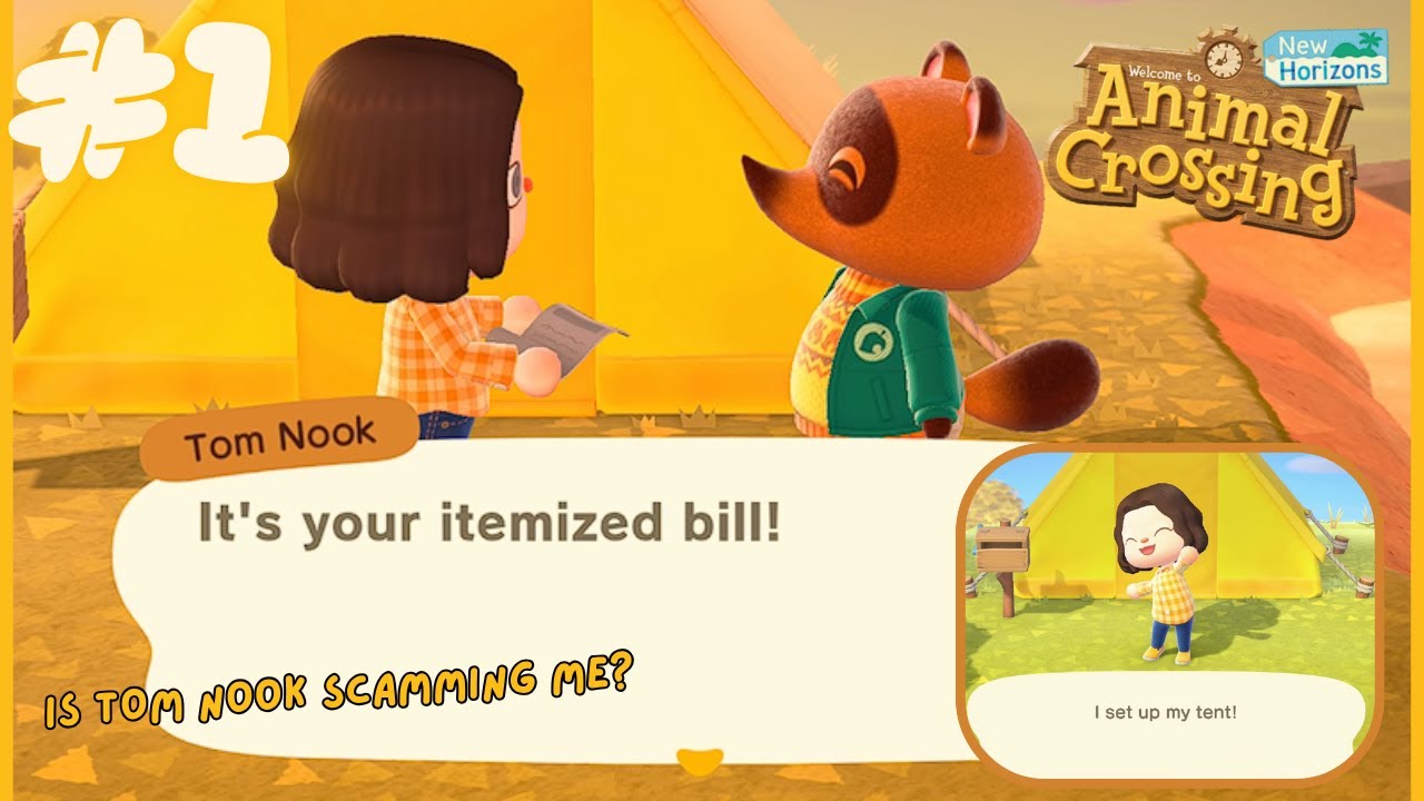Moving Home and Being SCAMMED by Tom Nook // Let's Play Animal Crossing Episode 1